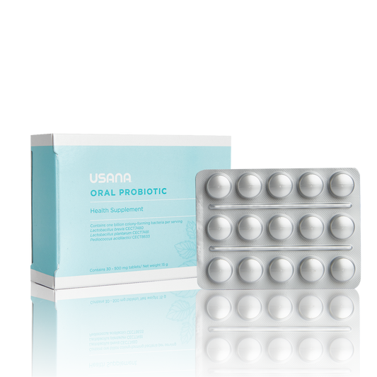 USANA Oral Probiotic Night Healthy Teeth Gums Microflora Fresh 30 Tablets NEW