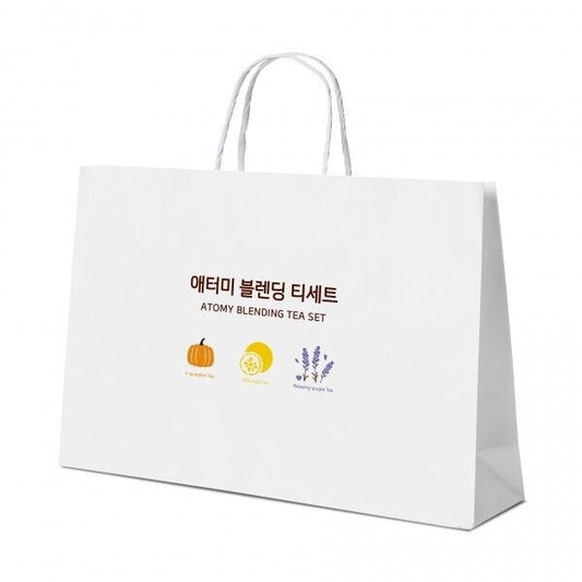 10 Bags Atomy Blending Tea Shopping Bag 220mm x 85mm x 300mm Paper Quality NEW