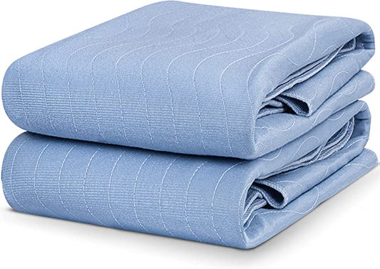 Washable Underpads Bedwetting, Heavy Absorbency and Reusable, 2 pack