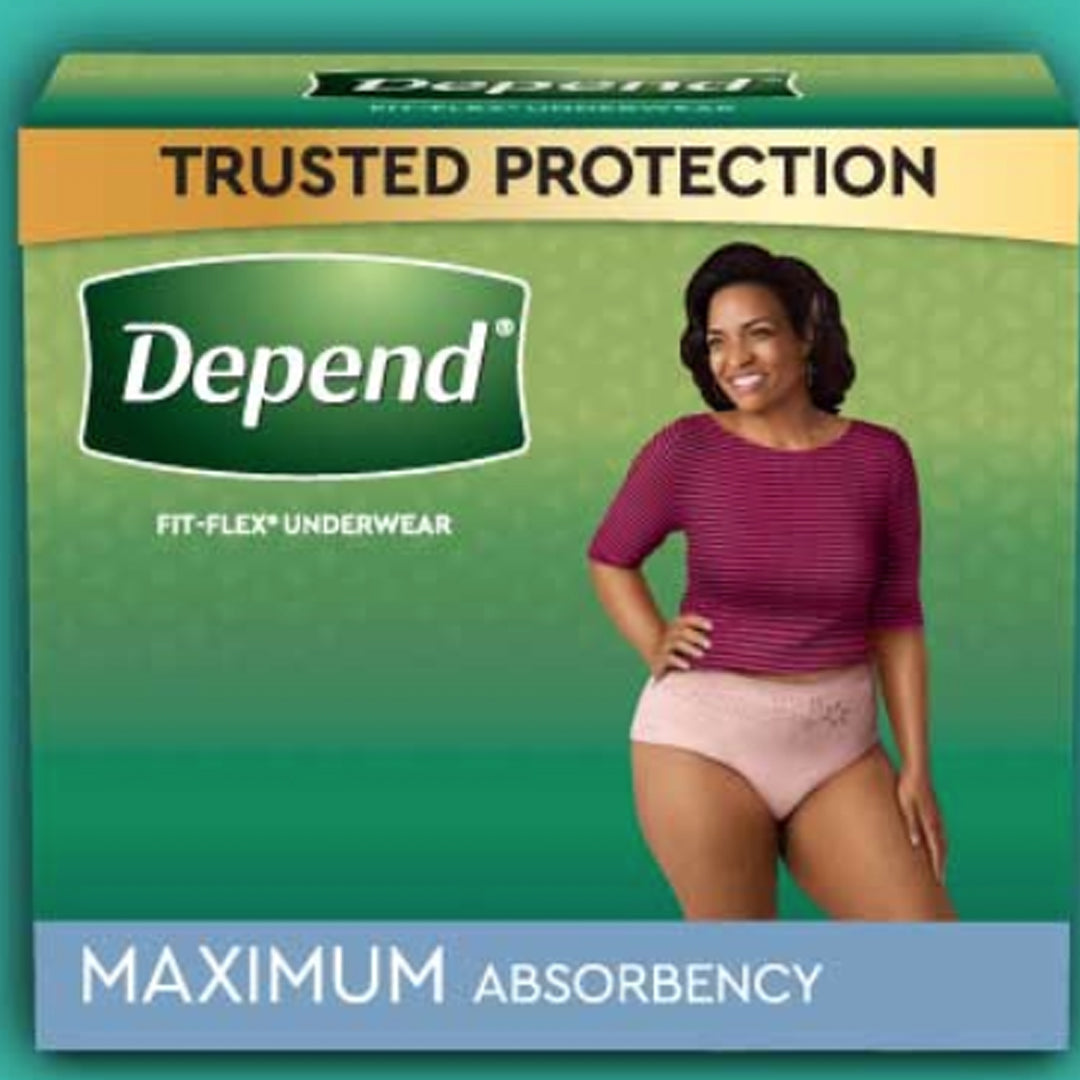Women's Depend Fit-Flex: Sizes Small to XX-Large