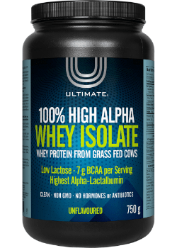 Ultimate 100% High Alpha Whey Isolate Protein
